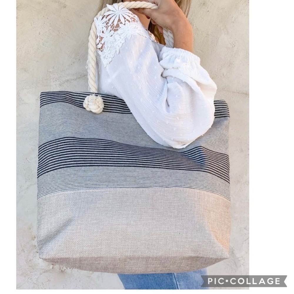 Ready for the 🏖 Beach/Pool. Tote Bags w/Zipper - Picture 2 of 7